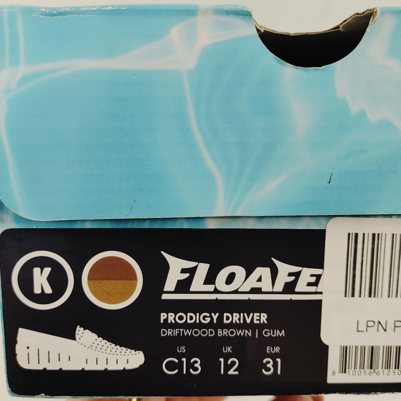 Floafers Prodigy Driver Kids Loafers Size C13 Green Olive Gum - Picture 9 of 10